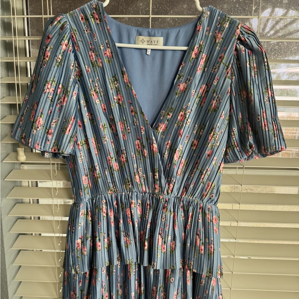 Floral Blue Dress by Wayf